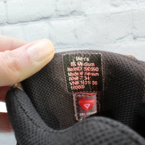 LL Bean Storm Chaser Brown Leather Insulated Winter Boots Size 8.5 M - Picture 7 of 9